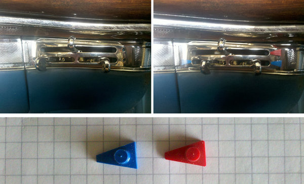 Ventilation mark Set RED-BLUE for convertible and coupe